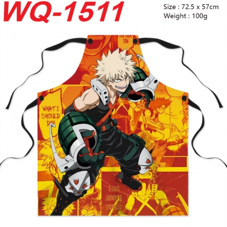 My Hero Academia My Hero Academia Anime full-color printed apron 72.5x57cm