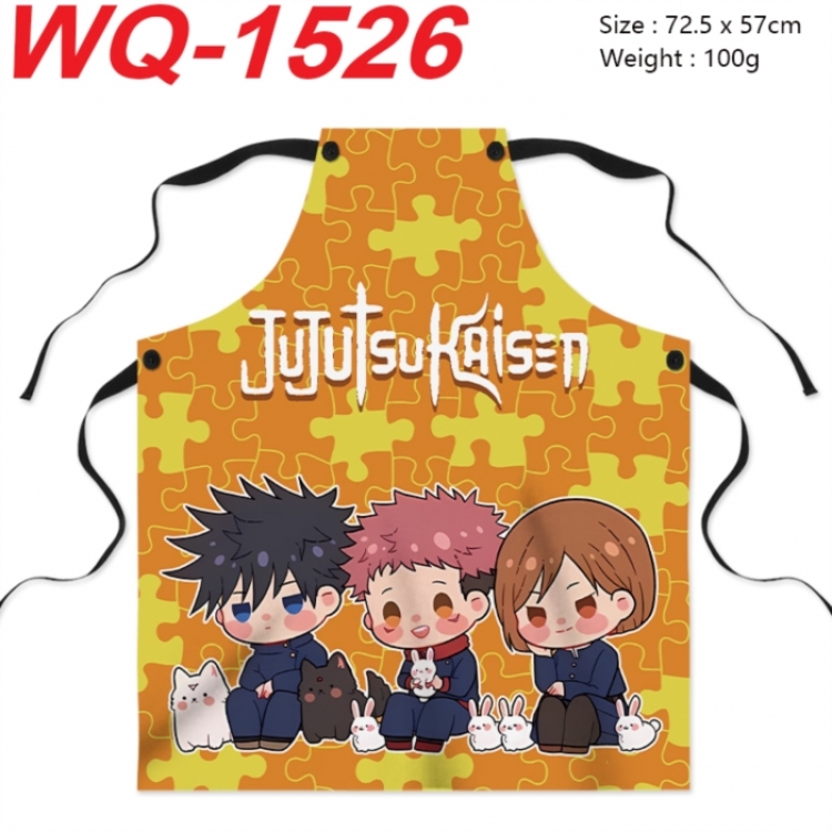 Jujutsu Kaisen Anime full-color printed apron 72.5x57cm