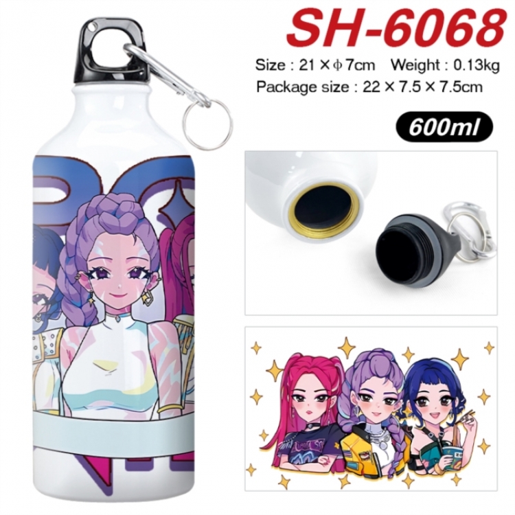 K-Pop Demon Hunters Anime print sports kettle aluminum kettle water cup 600ml 21x7cm