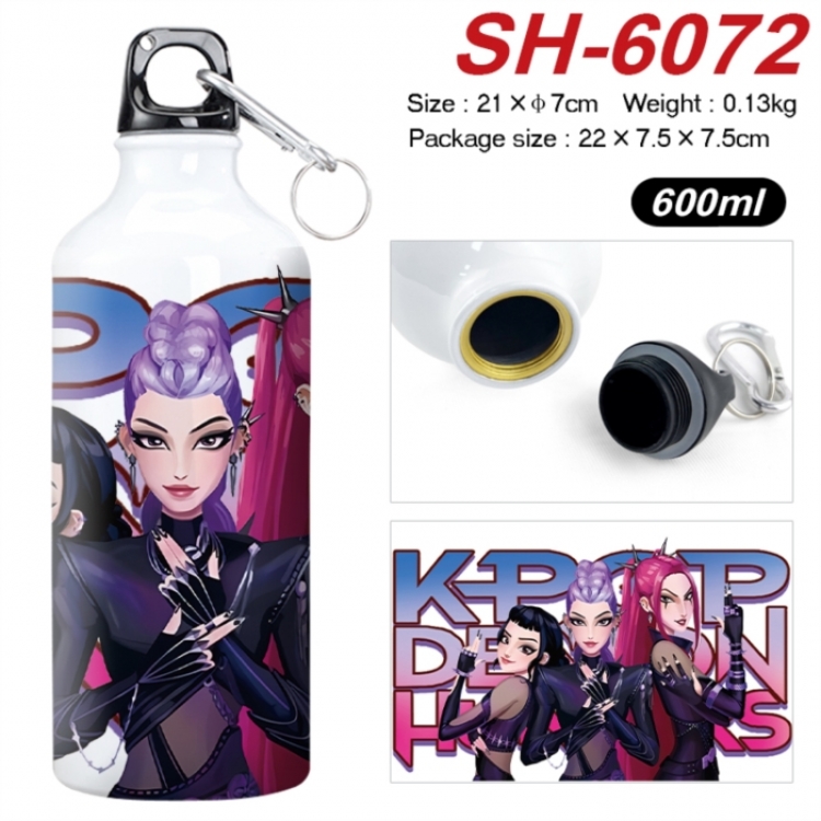 K-Pop Demon Hunters Anime print sports kettle aluminum kettle water cup 600ml 21x7cm