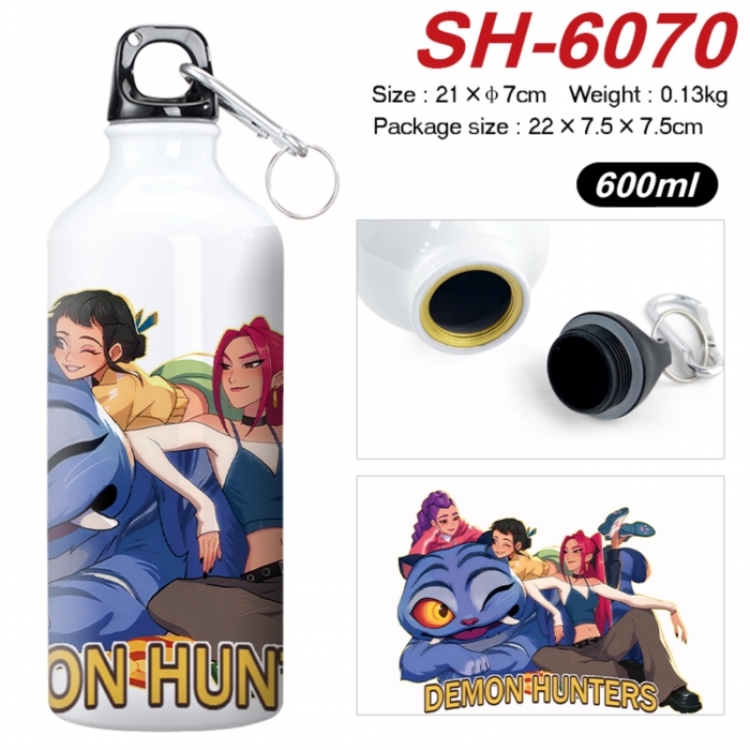 K-Pop Demon Hunters Anime print sports kettle aluminum kettle water cup 600ml 21x7cm