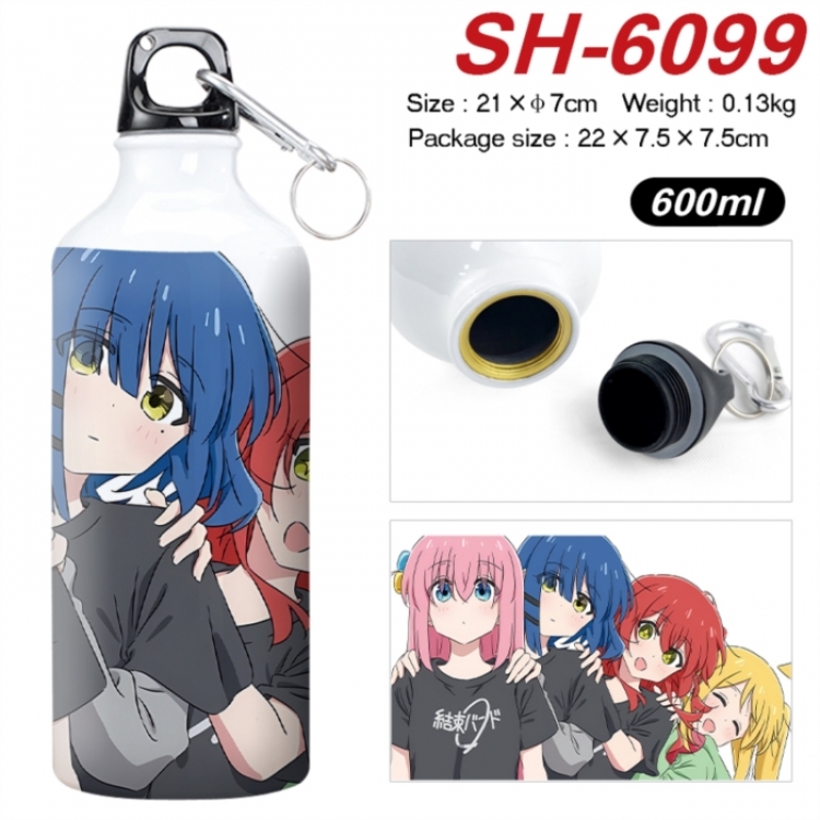 BOCCHI THE ROCK! Anime print sports kettle aluminum kettle water cup 600ml 21x7cm