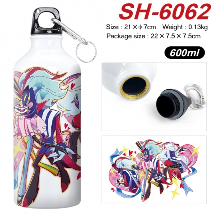 Hazbin Hotel Anime print sports kettle aluminum kettle water cup 600ml 21x7cm