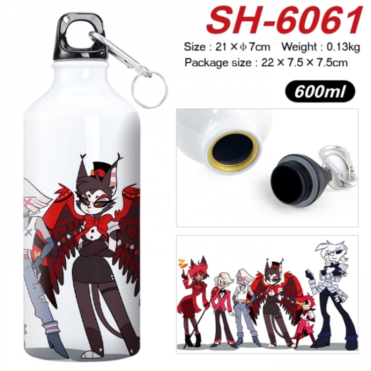 Hazbin Hotel Anime print sports kettle aluminum kettle water cup 600ml 21x7cm