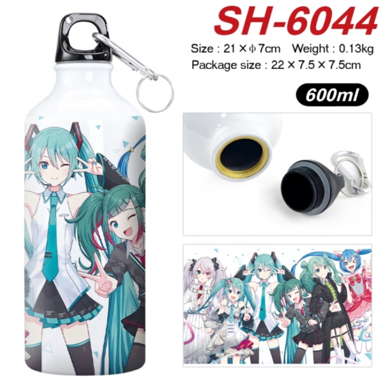 Hatsune Miku Anime print sports kettle aluminum kettle water cup 600ml 21x7cm