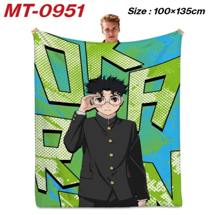 DANDADAN Anime flannel blanket air conditioner quilt double-sided printing 100x135cm