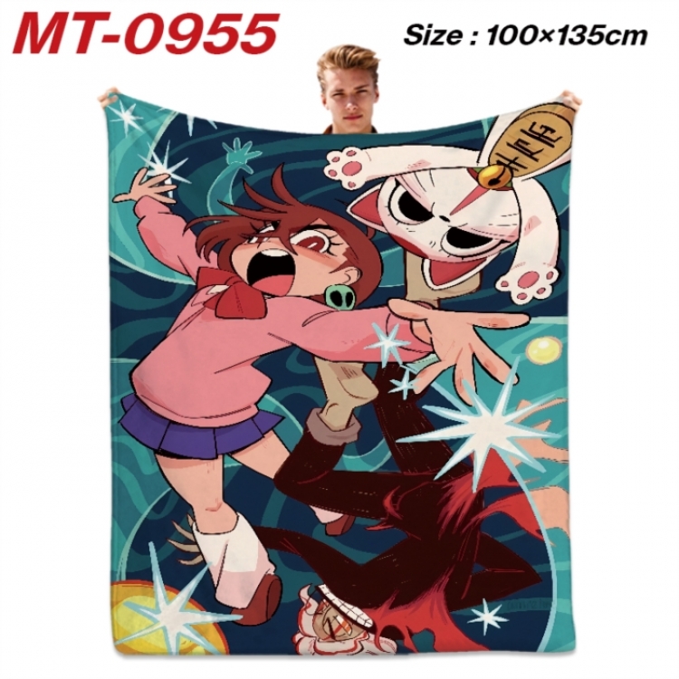 DANDADAN Anime flannel blanket air conditioner quilt double-sided printing 100x135cm