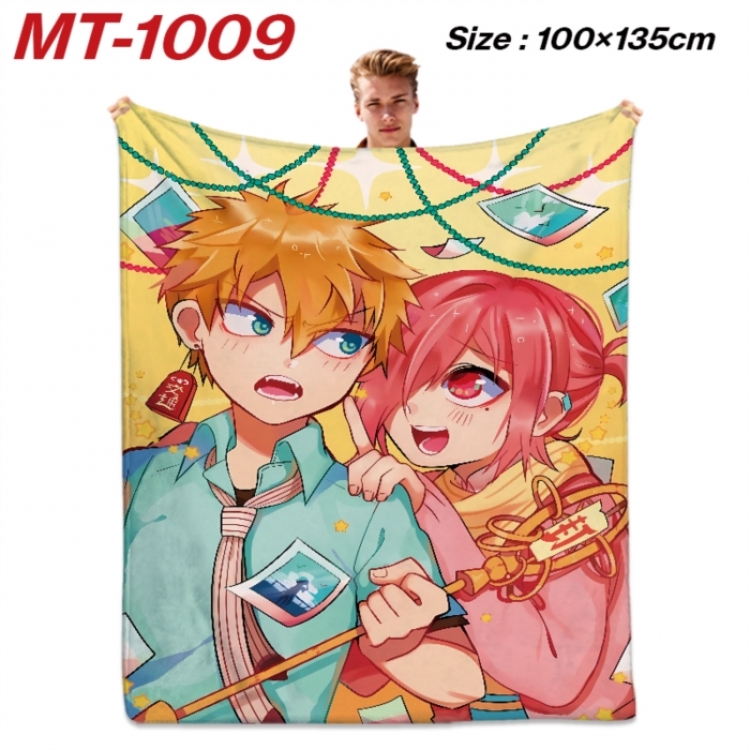 Toilet-bound Hanako-kun Anime flannel blanket air conditioner quilt double-sided printing 100x135cm