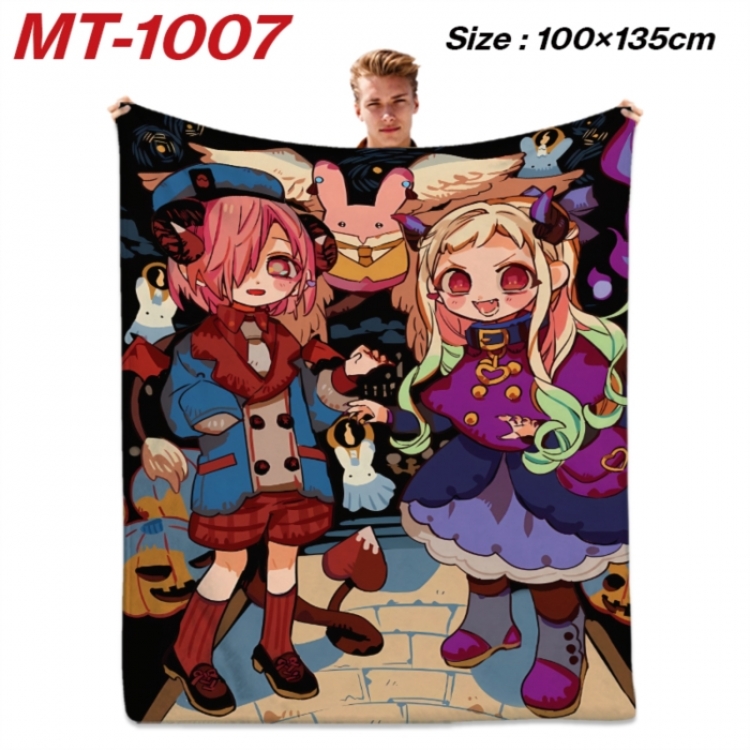 Toilet-bound Hanako-kun Anime flannel blanket air conditioner quilt double-sided printing 100x135cm