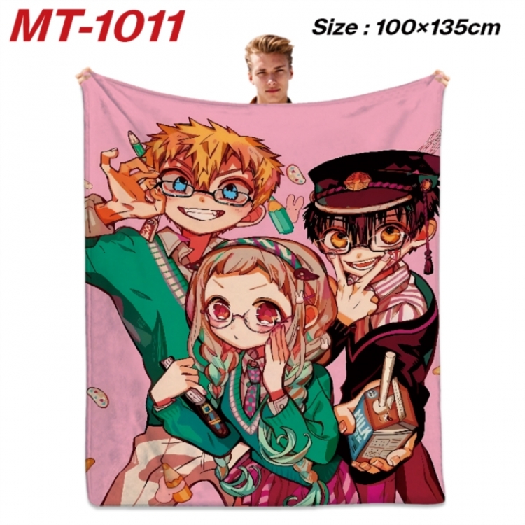 Toilet-bound Hanako-kun Anime flannel blanket air conditioner quilt double-sided printing 100x135cm