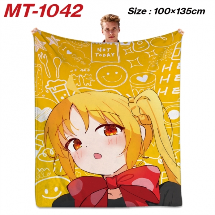 BOCCHI THE ROCK! Anime flannel blanket air conditioner quilt double-sided printing 100x135cm