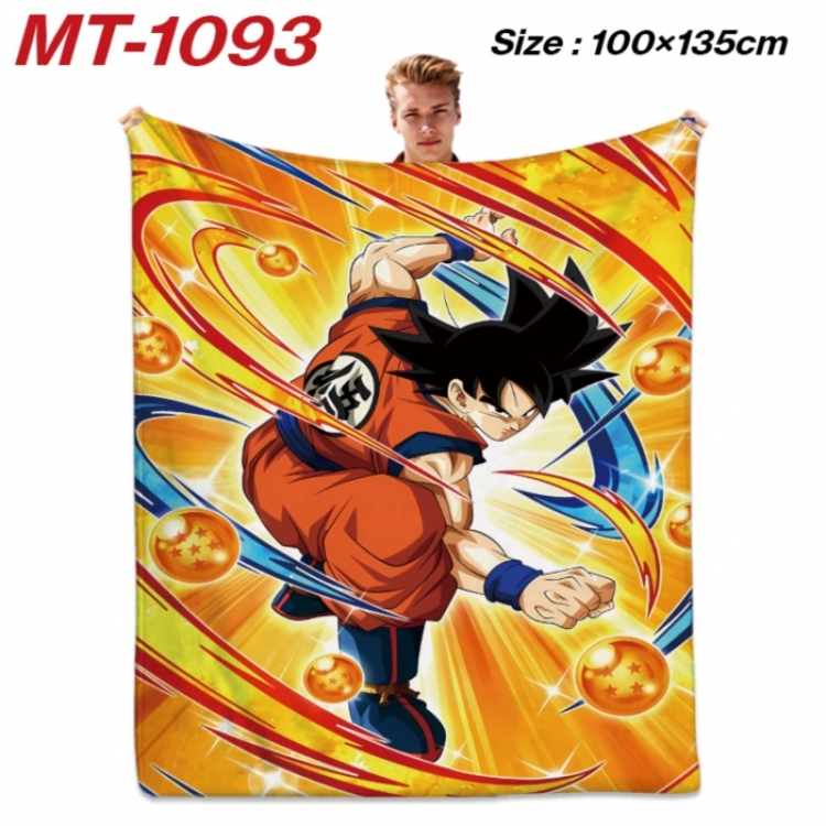 DRAGON BALL Anime flannel blanket air conditioner quilt double-sided printing 100x135cm
