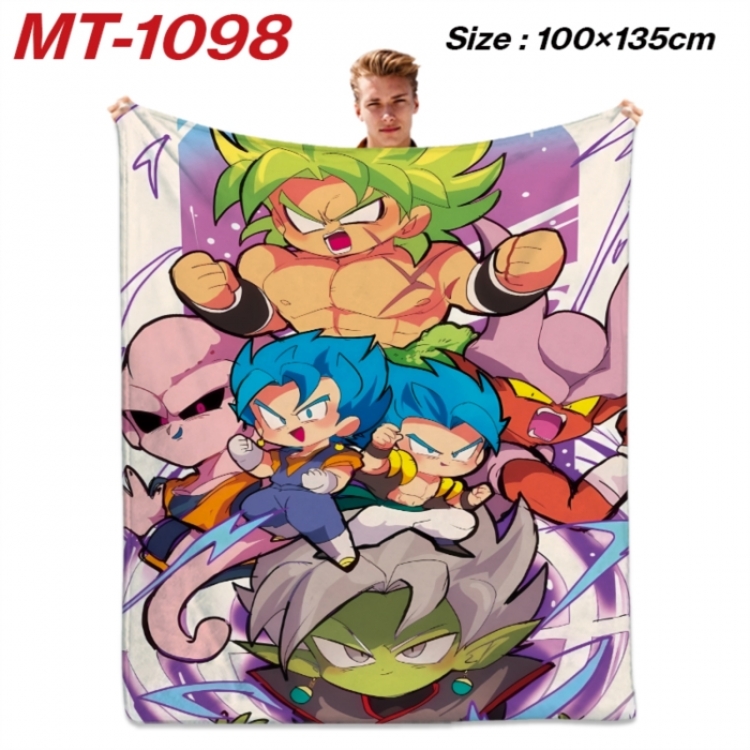 DRAGON BALL Anime flannel blanket air conditioner quilt double-sided printing 100x135cm