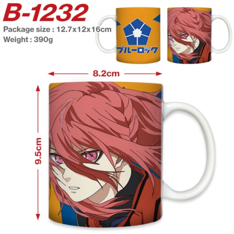 BLUE LOCK Anime printed ceramic mug 400ml (single carton foam packaging) 