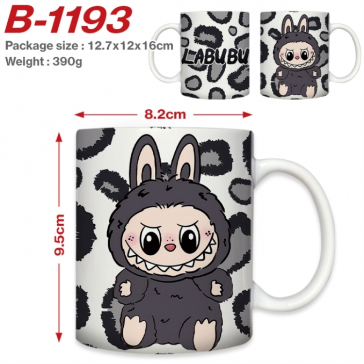 Labubu Anime printed ceramic mug 400ml (single carton foam packaging) 