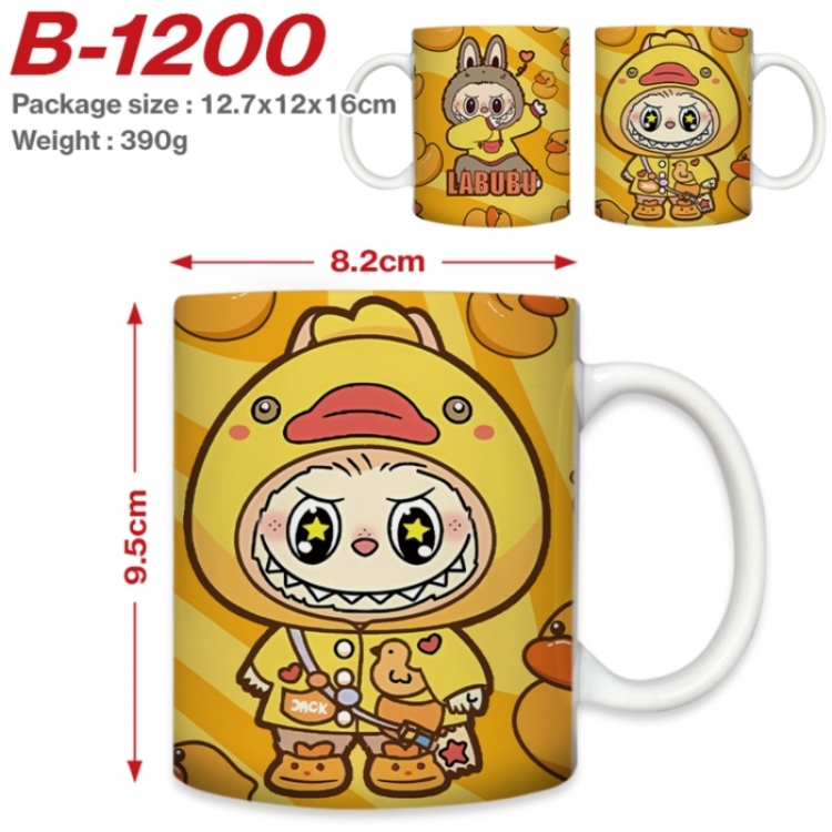 Labubu Anime printed ceramic mug 400ml (single carton foam packaging) 