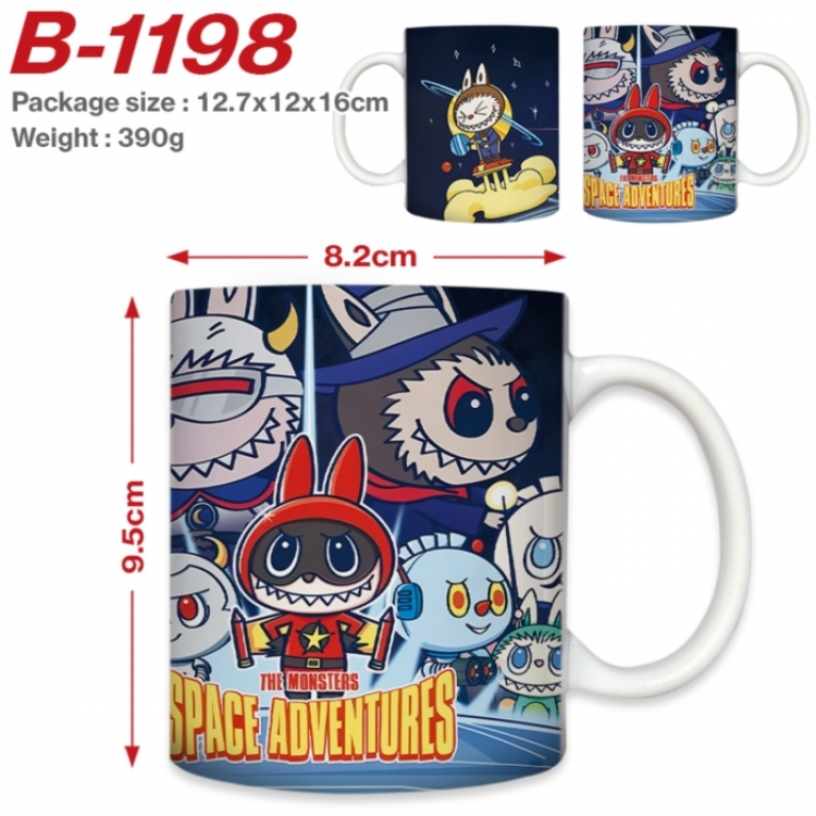 Labubu Anime printed ceramic mug 400ml (single carton foam packaging) 
