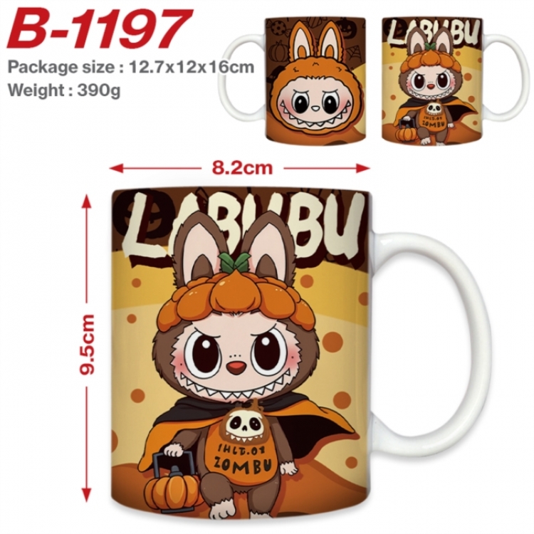 Labubu Anime printed ceramic mug 400ml (single carton foam packaging) 