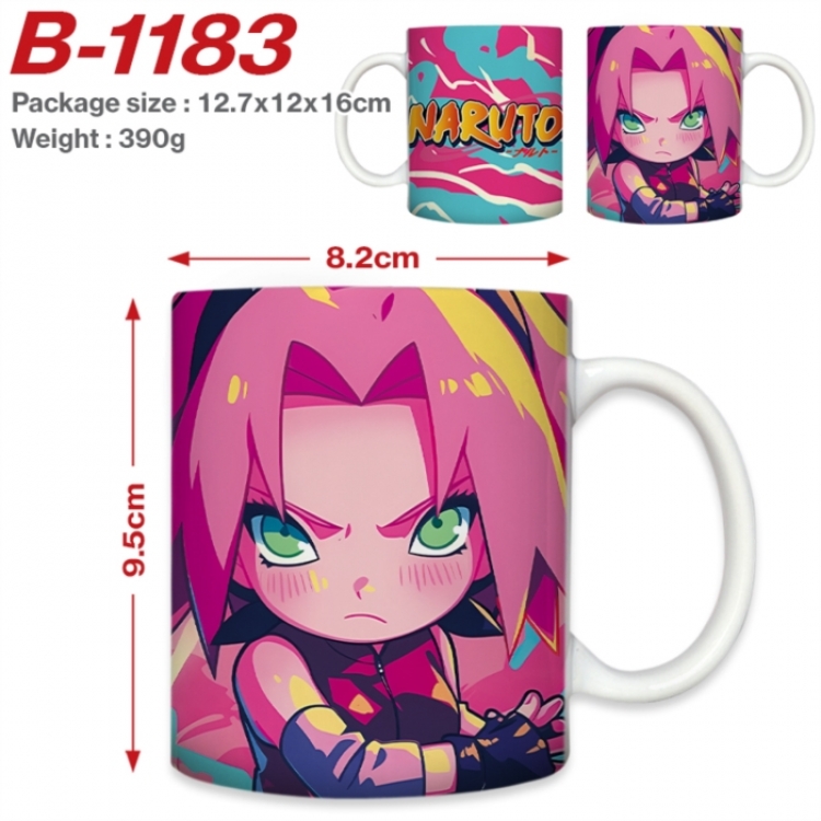 Naruto Anime printed ceramic mug 400ml (single carton foam packaging) 
