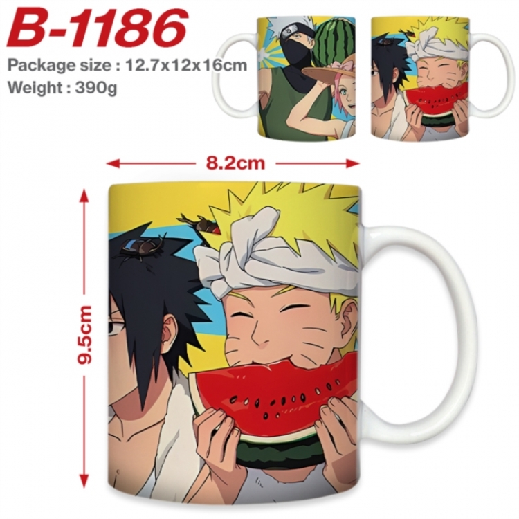 Naruto Anime printed ceramic mug 400ml (single carton foam packaging) 