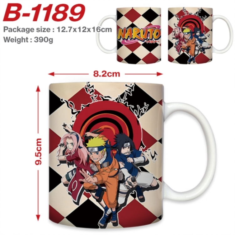 Naruto Anime printed ceramic mug 400ml (single carton foam packaging) 