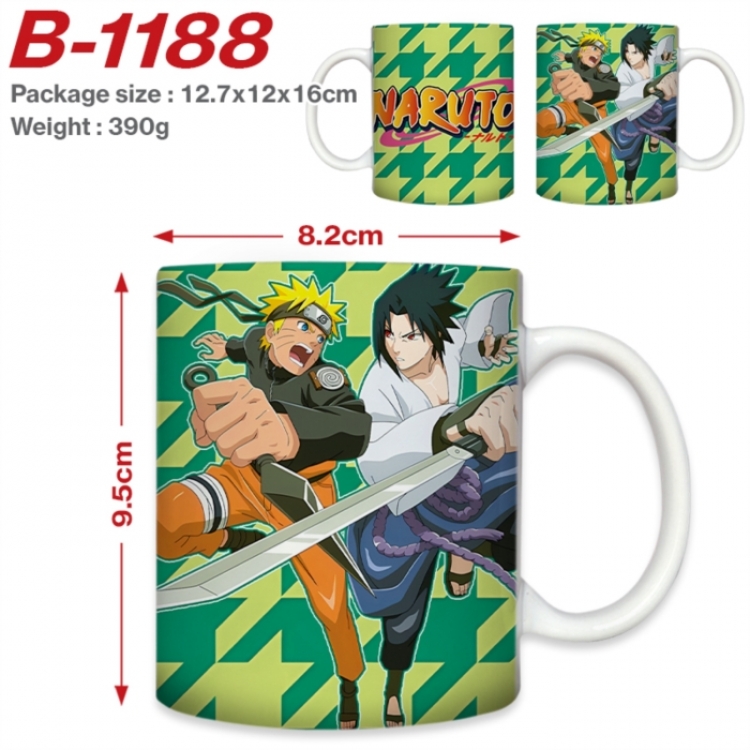 Naruto Anime printed ceramic mug 400ml (single carton foam packaging) 