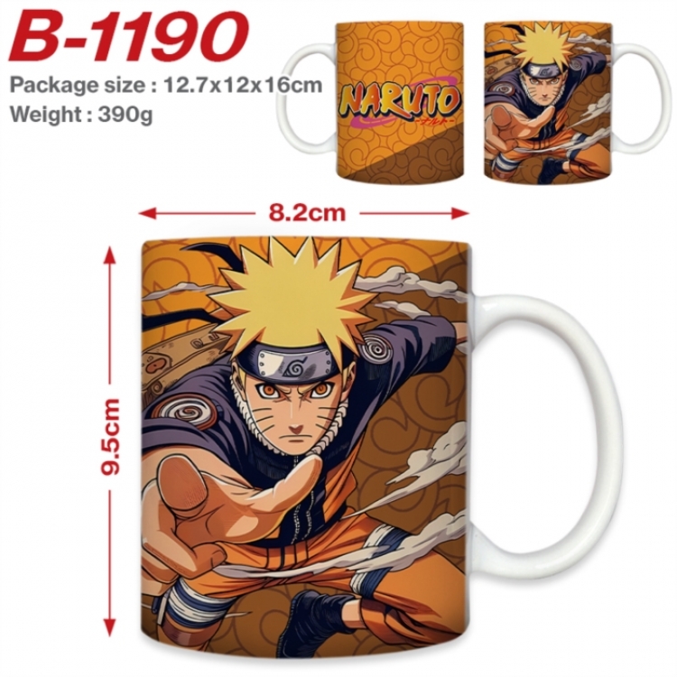 Naruto Anime printed ceramic mug 400ml (single carton foam packaging) 