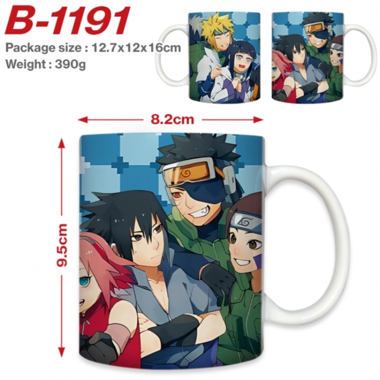 Naruto Anime printed ceramic mug 400ml (single carton foam packaging) 