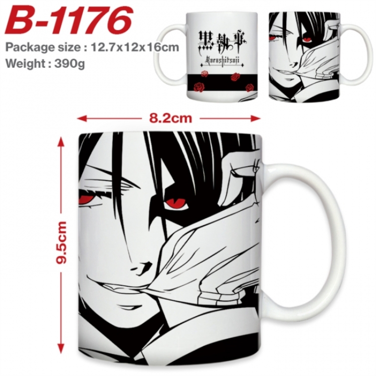 Kuroshitsuji Anime printed ceramic mug 400ml (single carton foam packaging) 