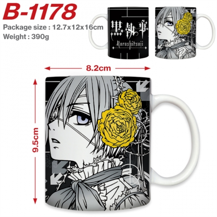 Kuroshitsuji Anime printed ceramic mug 400ml (single carton foam packaging) 