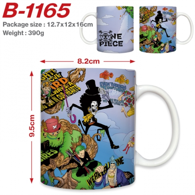 One Piece Anime printed ceramic mug 400ml (single carton foam packaging) 