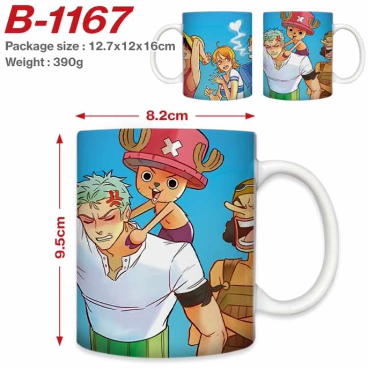 One Piece Anime printed ceramic mug 400ml (single carton foam packaging) 
