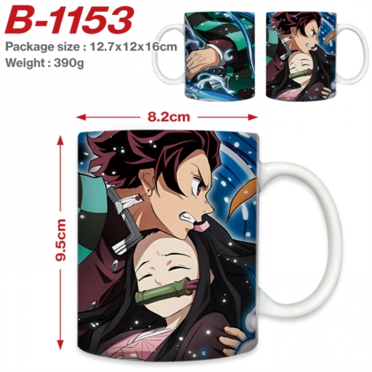 Demon Slayer Kimets Anime printed ceramic mug 400ml (single carton foam packaging) 