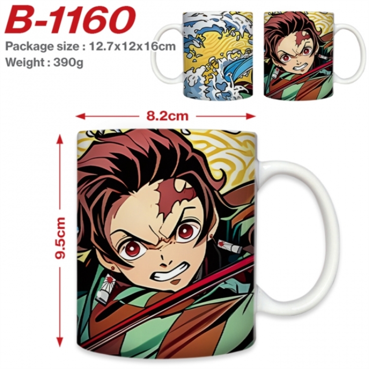 Demon Slayer Kimets Anime printed ceramic mug 400ml (single carton foam packaging) 