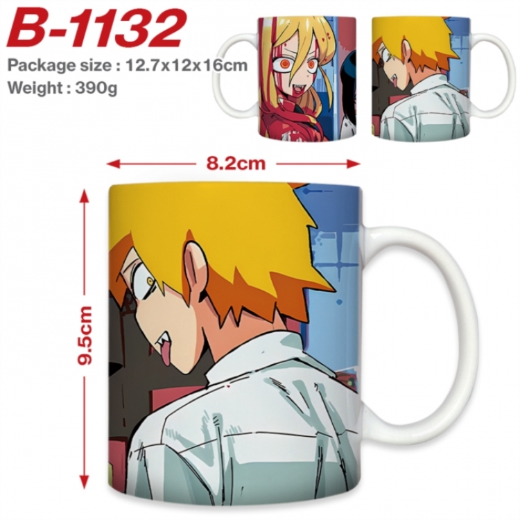 Chainsaw Man Anime printed ceramic mug 400ml (single carton foam packaging) 