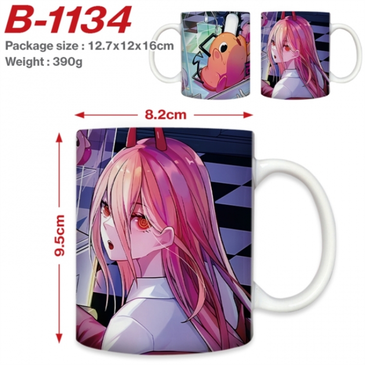Chainsaw Man Anime printed ceramic mug 400ml (single carton foam packaging) 