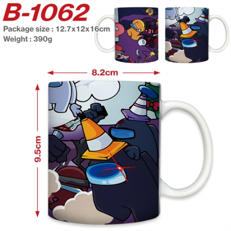 Among us Anime printed ceramic mug 400ml (single carton foam packaging) 