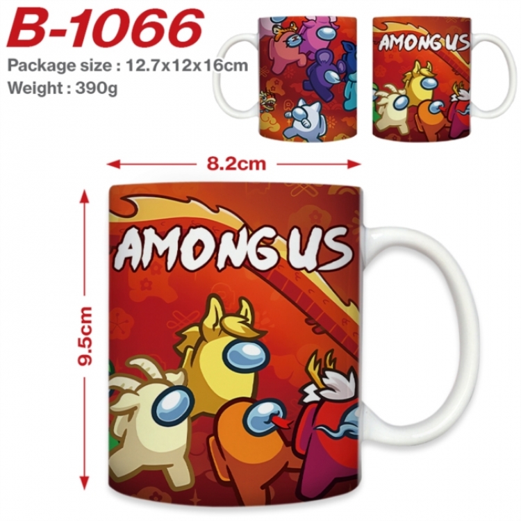 Among us Anime printed ceramic mug 400ml (single carton foam packaging) 