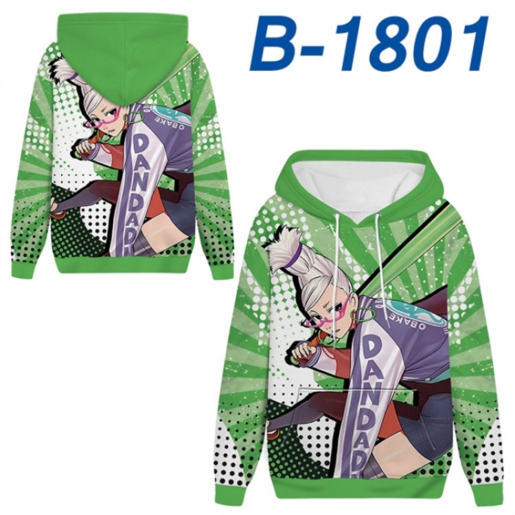 DANDADAN Anime full-color health cloth hooded sweatshirt from S to 4XL 