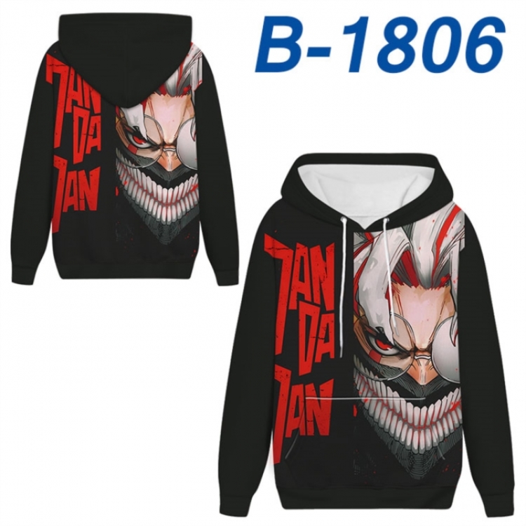 DANDADAN Anime full-color health cloth hooded sweatshirt from S to 4XL 