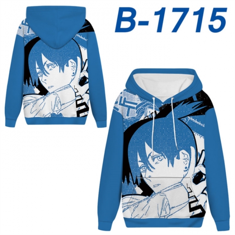 Chainsaw Man Anime full-color health cloth hooded sweatshirt from S to 4XL 