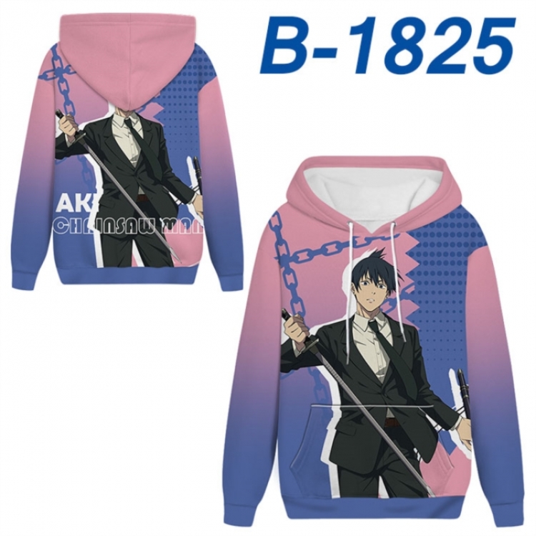 Chainsaw Man Anime full-color health cloth hooded sweatshirt from S to 4XL 