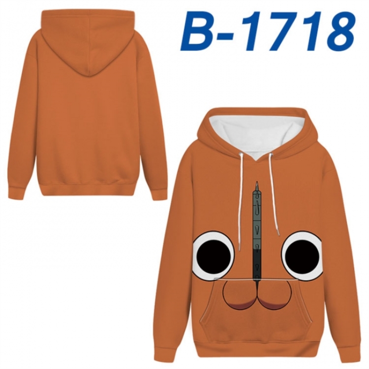 Chainsaw Man Anime full-color health cloth hooded sweatshirt from S to 4XL 