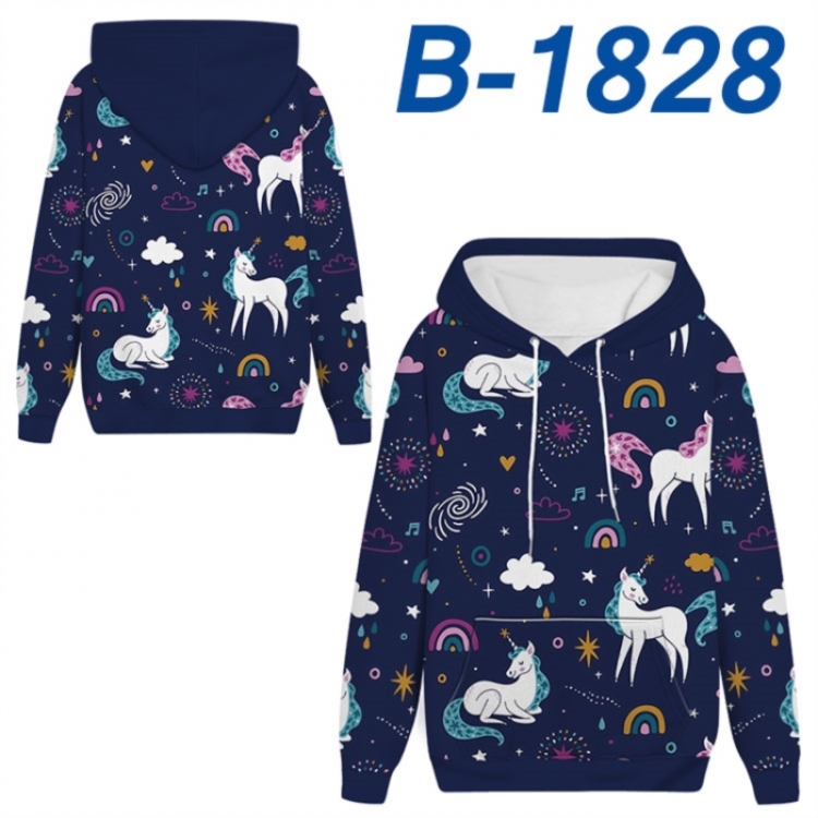 Unicorn Anime full-color health cloth hooded sweatshirt from S to 4XL 