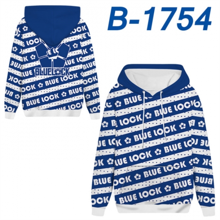 BLUE LOCK Anime full-color health cloth hooded sweatshirt from S to 4XL