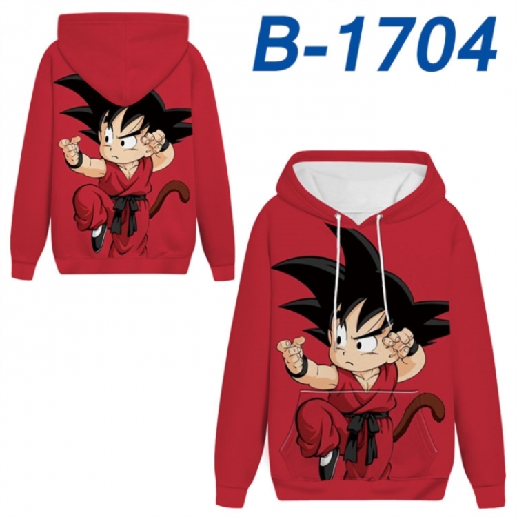 DRAGON BALL Anime full-color health cloth hooded sweatshirt from S to 4XL 