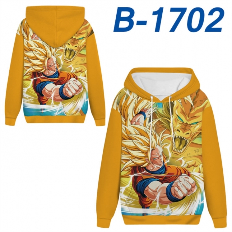 DRAGON BALL Anime full-color health cloth hooded sweatshirt from S to 4XL 