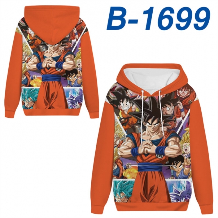 DRAGON BALL Anime full-color health cloth hooded sweatshirt from S to 4XL 