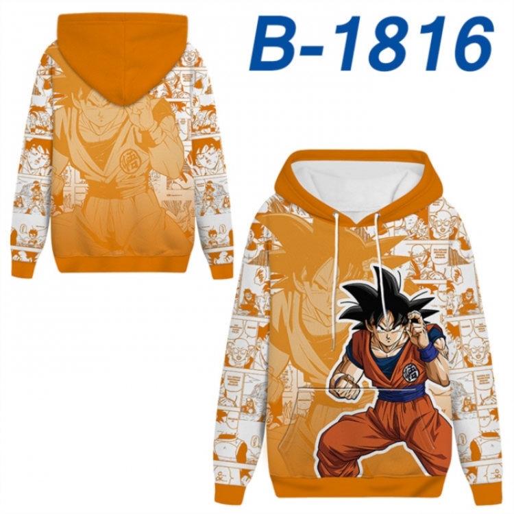 DRAGON BALL Anime full-color health cloth hooded sweatshirt from S to 4XL 