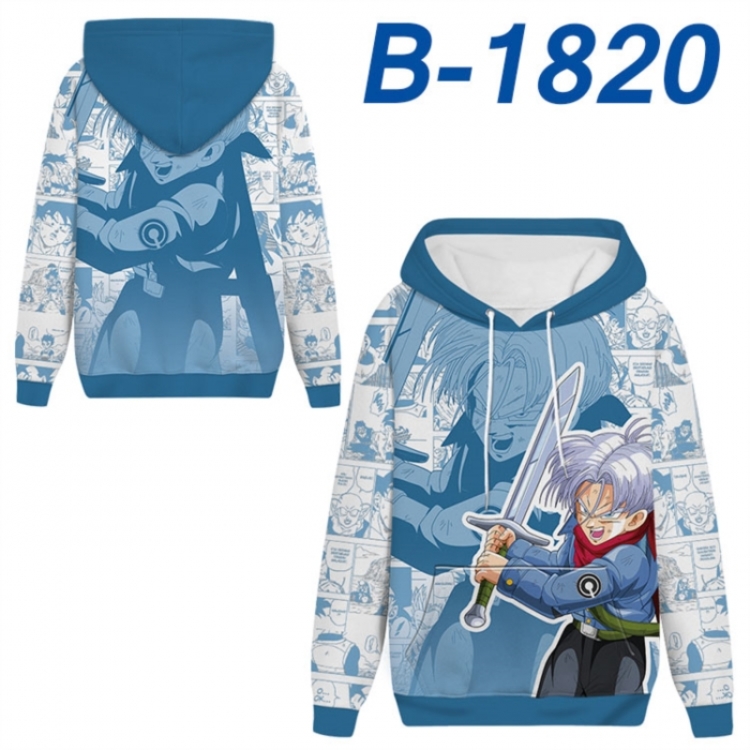 DRAGON BALL Anime full-color health cloth hooded sweatshirt from S to 4XL 